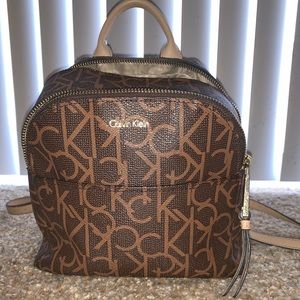 Brown Calvin Klein backpack